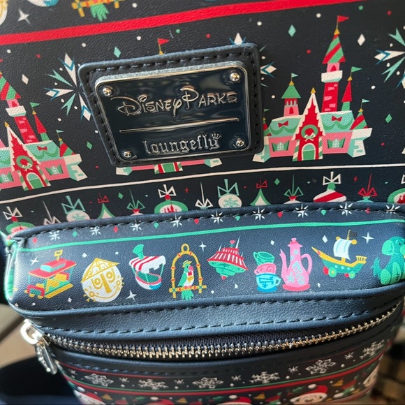Disney Parks 2020 Christmas Holiday Loungefly Mini Backpack main image 11